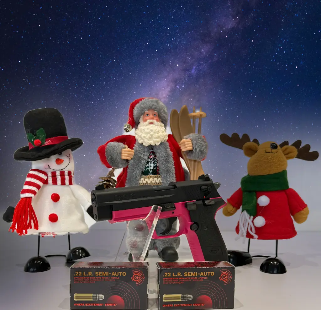 PISTOLET GSG FIREFLY ROSE - CAL.22 LR + 2 BOITES MUNITIONS GECCO 22LR SEMI-AUTO