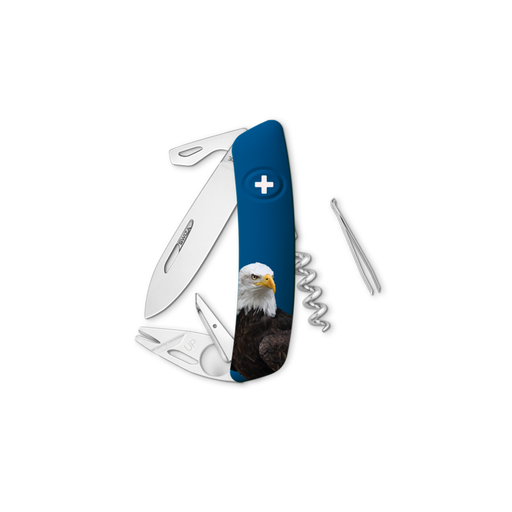 COUTEAU SUISSE SWIZA TICK TOOL TT03 BLEU AIGLE