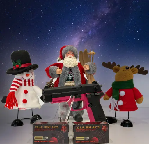 PISTOLET GSG FIREFLY ROSE - CAL.22 LR + 2 BOITES MUNITIONS GECCO 22LR SEMI-AUTO