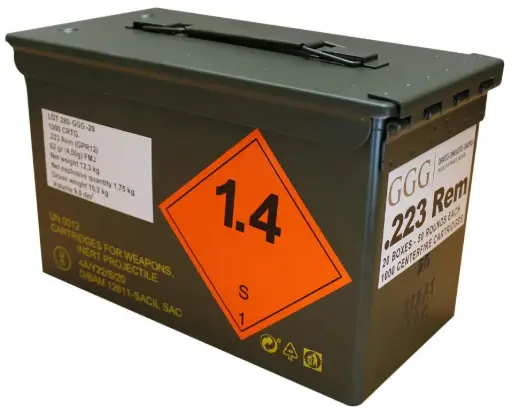 223 Rem. FMJ 55gr - GGG (Caisse de 1000)